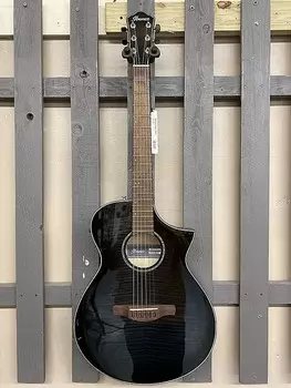 Электроакустическая гитара Ibanez AEWC400 (прозрачный черный солнечный свет) Ibanez AEWC400 Acoustic-Electric Guitar (Transparent Black Sunburst)