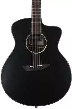 Электроакустическая гитара Ibanez Jon Gomm Signature JGM5 — черная атласная верхняя дека и обечайка, натуральный глянец JGM5BSN