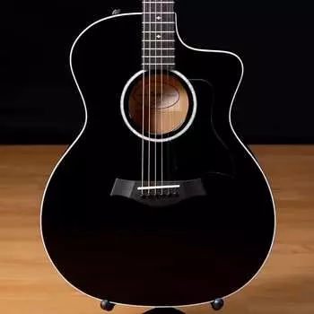 Электроакустическая гитара Taylor 214ce-BLK DLX — черная SN 2206302178