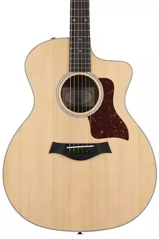 Электроакустическая гитара Taylor 214ce Deluxe, натуральный цвет, нижняя дека и обечайки из многослойного палисандра (2 шт.), комплект F202002111003280000-0351=2
