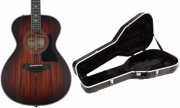 Электроакустическая гитара Taylor 322e - Комплект Shaded Edgeburst с корпусом для акустической гитары Gator Deluxe ABS - черный Taylor + Gator A305001011000641107=1 GC-APX=1