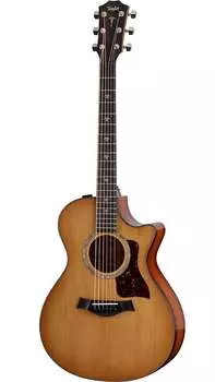 Электроакустическая гитара Taylor 512ce Urban Ironbark Grand Concert с коричневым жестким футляром Deluxe Hardshell (S/N: 1209132145)