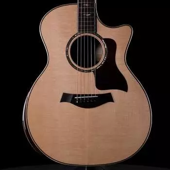 Электроакустическая гитара Taylor 814ce - Natural с распорками V-класса и закругленным подлокотником