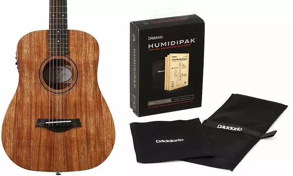 Электроакустическая гитара Taylor Baby Taylor BTe-Koa — комплект Natural Koa с увлажнителем D'Addario, поддерживающим автоматическую систему контроля влажности Taylor + D'Addario FB01005016001751000=1 PW-HPK-01=1
