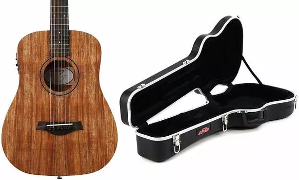 Электроакустическая гитара Taylor Baby Taylor BTe-Koa - Комплект Natural Koa с жестким футляром для гитары SKB 1SKB-300 Baby Taylor / Martin LX Taylor + SKB FB01005016001751000=1 1SKB-300=1