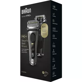 Электробритва Series 9 Pro+ с зарядной станцией для влажной и сухой уборки 9515S, Braun