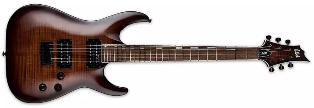 Электрогитара 2023 ESP LTD H-200 FM - Dark Brown Sunburst