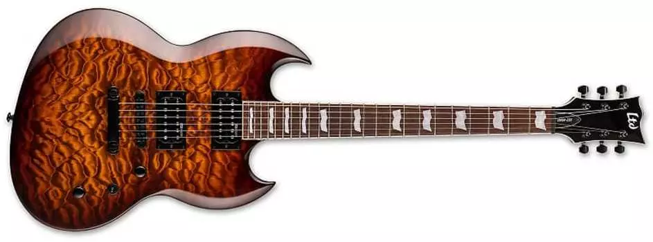 Электрогитара 2023 ESP LTD Viper-256 - Dark Brown Sunburst
