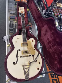 Электрогитара 2023 Gretsch G6136T-59 Vintage Select Edition '59 Falcon Hollow Body with Bigsby, TV Jones-Vintage White Lacquer Free Shipping