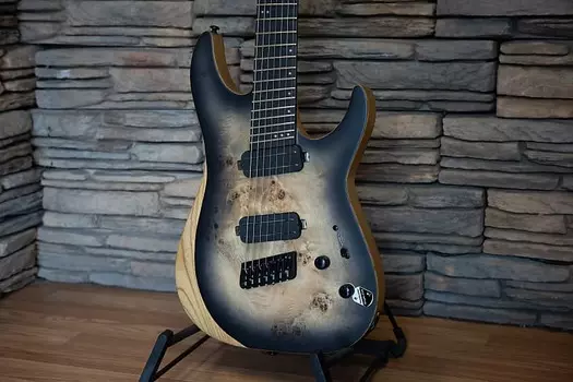 Электрогитара 2023 Schecter Reaper-7 Multiscale in Satin Charcoal Burst
