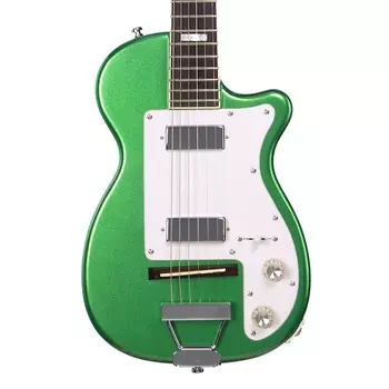 Электрогитара Airline Guitars H44 DLX - Metallic Green - Vintage Harmony style electric guitar - NEW!