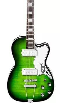 Электрогитара Airline Tuxedo Greenburst Flame