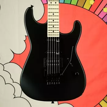 Электрогитара Charvel Custom Shop San Dimas SD1 HSS, Satin Black, Maple Fingerboard. Floyd Rose Original, DiMarzio Pickups, HSC
