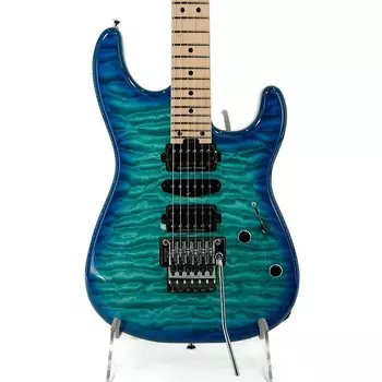 Электрогитара Charvel MJ San Dimas Style 1 HSH FR M QM - Maple Fingerboard - Caribbean Burst - Ser. JDC2300274