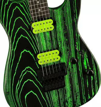 Электрогитара Charvel - Pro-Mod San Dimas - Electric Guitar - Style 1 / HH / FR / E / ASH - Ebony Fingerboard - Green Glow