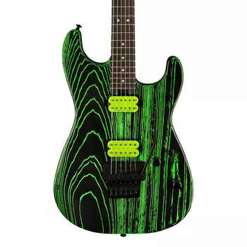 Электрогитара Charvel Pro-Mod San Dimas Style 1 HH FR E Ash - Ebony Fingerboard, Green Glow
