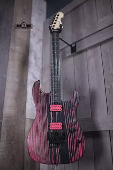 Электрогитара Charvel Pro-Mod San Dimas Style 1 HH FR E Ash, Ebony Fingerboard, Neon Pink Ash Electric Guitar 2975001521