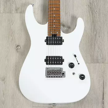 Электрогитара Charvel USA Select DK24 HH 2PT CM Guitar, Caramelized Flame Maple, Satin White