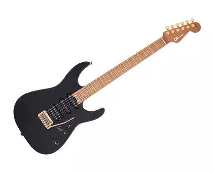 Электрогитара Charvel USA Select DK24 HSS 2PT CM - Satin Black w/ Caramelized Maple FB