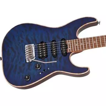 Электрогитара Charvel USA Select DK24 HSS 2PT CM QM Blue Burst 2839413799