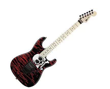 Электрогитара Charvel Warren DeMartini USA Signature San Dimas Blood and Skull