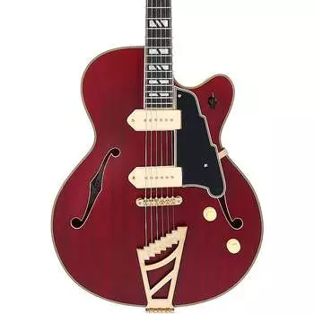 Электрогитара D'Angelico Deluxe 59 Hollowbody Electric Guitar Satin Trans Wine