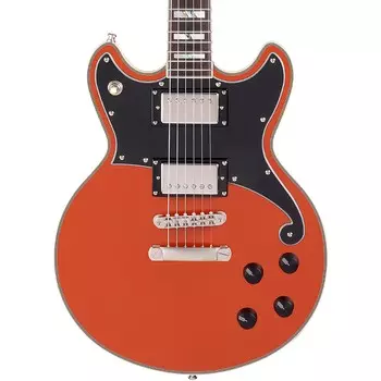 Электрогитара D'Angelico Deluxe Brighton, ограниченная серия, цельный корпус, ржавчина