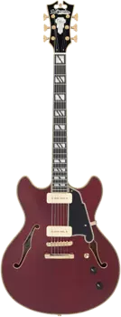 Электрогитара D'Angelico Deluxe DC Satin Trans Wine w/Case