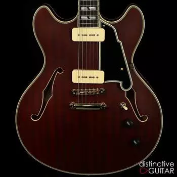 Электрогитара D'Angelico Deluxe DC - Satin Trans Wine