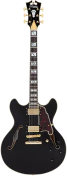 Электрогитара D'Angelico Excel DC Solid Black w/Case