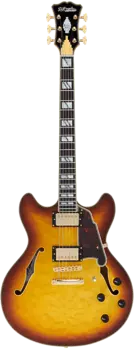Электрогитара D'Angelico Excel DC XT Ice Tea Burst Quilt w/Case