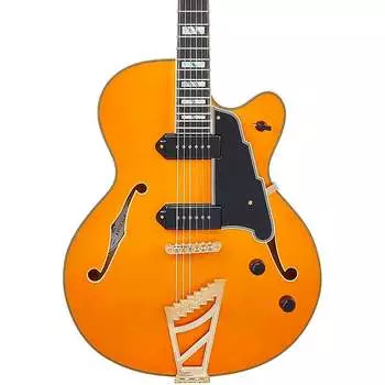 Электрогитара D'Angelico Excel Series 59 Hollow Body Electric Guitar With USA Seymour Duncan P-90s and Stairstep Tailpiece Vintage Natural