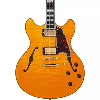 Электрогитара D'Angelico Excel Series DC Semi-Hollow Electric Guitar With USA Seymour Duncan Humbuckers and Stopbar Tailpiece Vintage Natural