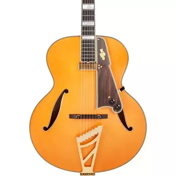 Электрогитара D'Angelico Excel Series Style B с полым корпусом и плавающим мини-хамбакером USA Seymour Duncan Vintage Natural