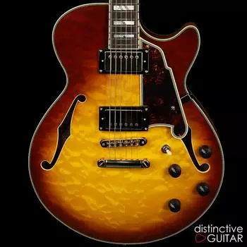 Электрогитара D'Angelico Excel SS XT - Iced Tea Burst Quilt Maple