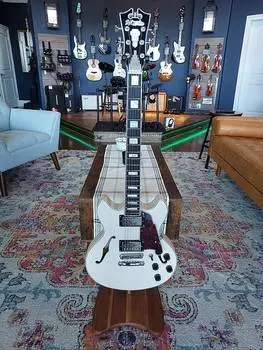 Электрогитара D'Angelico Premier Mini DC Champagne