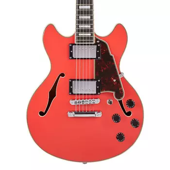 Электрогитара D'Angelico Premier Mini DC Double-Cutaway Semi-Hollow Body in Fiesta Red w/ Gig Bag
