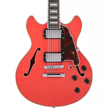 Электрогитара D'Angelico Premier Mini DC Electric Guitar - Fiesta Red with Stopbar Tailpiece