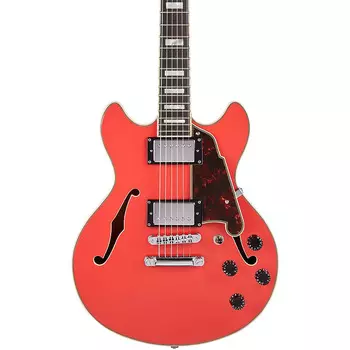 Электрогитара D'Angelico Premier Mini DC Semi Hollowbody - Fiesta Red