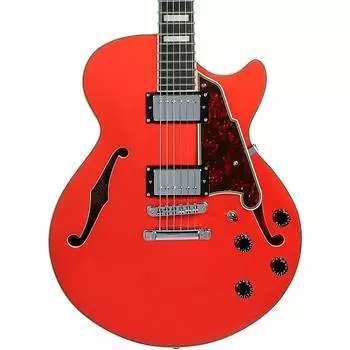 Электрогитара D'Angelico Premier SS Semi-Hollow Electric Guitar with Stopbar Tailpiece Fiesta Red