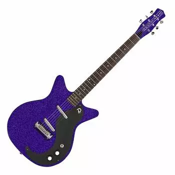 Электрогитара Danelectro BO59-PRPMF Blackout '59 Shorthorn Shape 6-String Electric Guitar - Purple Metalflake