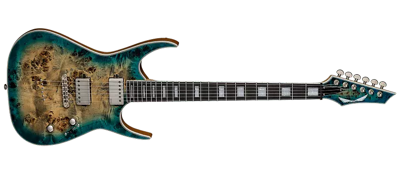 Электрогитара Dean Exile Select Burled Poplar STQB 2020 Satin Turquoise Burst