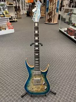 Электрогитара Dean Exile Select Floyd Burled Poplar 7-String 2020 - Present - Turquoise Burst