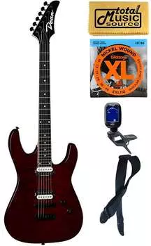 Электрогитара Dean Modern 24 Select Flame Top Trans Cherry Electric Guitar, Bundle