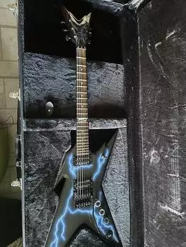 Электрогитара Dean Razorback DB with Pau Ferro Fretboard 2019 - Present - Lightning Graphic