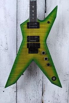 Электрогитара Dean USA Dime Rebel Flame Top Dime Slime Electric Guitar with Hardshell Case
