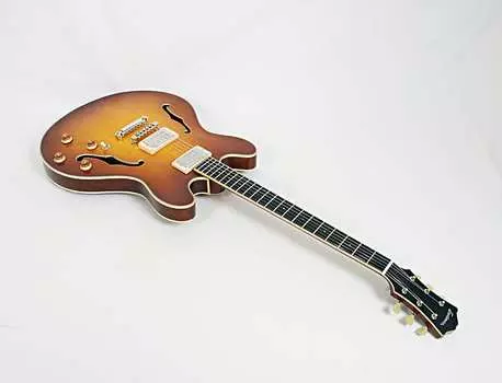 Электрогитара Eastman T186MX-GB 16" Gold Burst Thinline With Case #02572 @ LA Guitar Sales