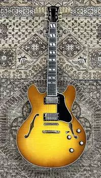 Электрогитара Eastman T486-GB 16" Thinline Deluxe in Gold Burst w/ Case, Setup #1920