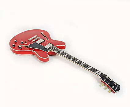 Электрогитара Eastman T486-RD Deluxe Trans Red 16" Thinline Hollowbody With Hard Case #02151 @ LA Guitar Sales