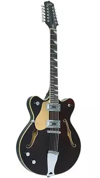Электрогитара Eastwood Classic 12 LH Bound Laminated Maple Flamed Top Set Neck 12-String Electric Guitar For Left Handed Players